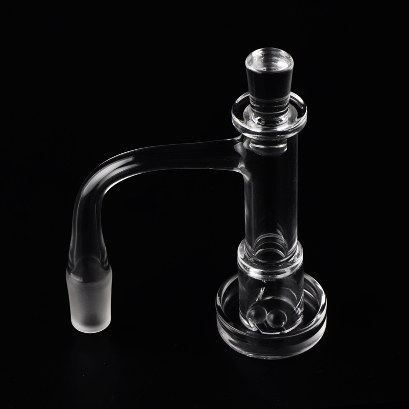beracky charmer quartz banger full weld beveled edge 10/14mm 45/90degree with glass pearls set for Water Bongs, Rigs & Pipes