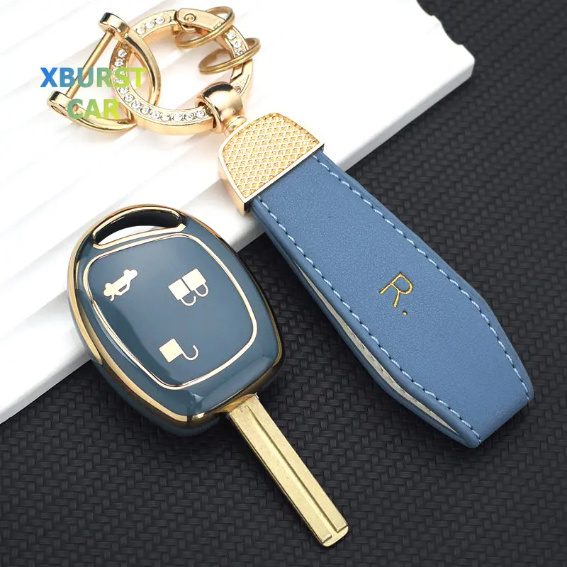 For Ford Mondeo Fiesta Focus C-Max KA GALAXY Car Styling TPU Car Key Case Cover Protector Remote Shell Fob Holder Keychain