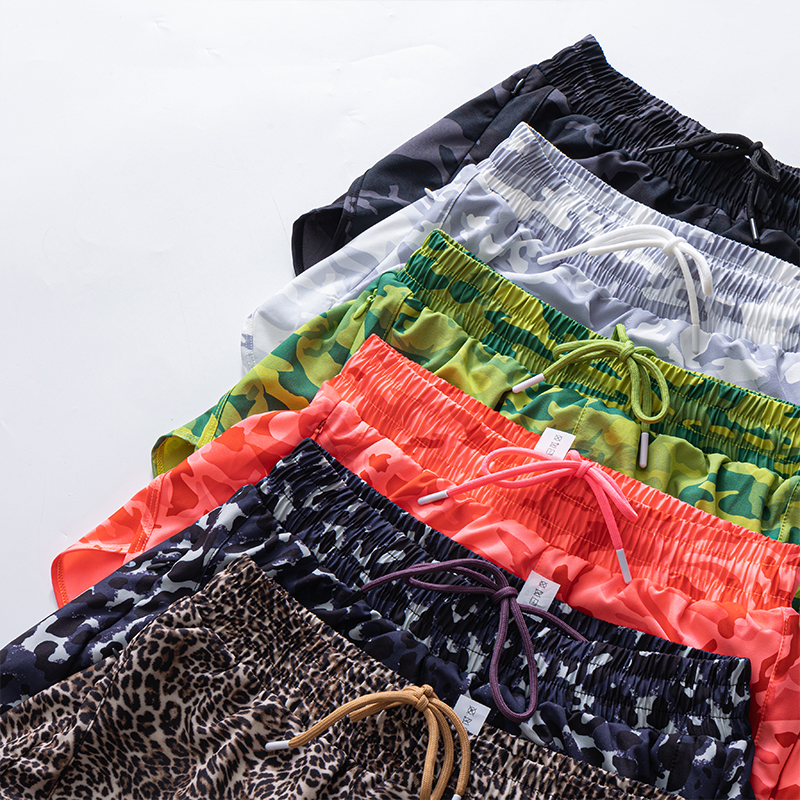 NWT Camouflage High Waisted Athletic Shorts Running Workout Shorts with Liner and Zip Pocket 4 Inch Training Sports Wear