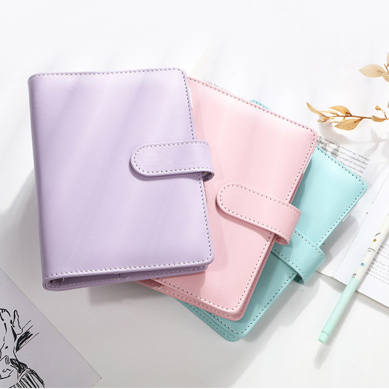 A6 PU Leather Budget Binder Cash Envelopes Planner Organizer, with Zipper Envelopes, Expense Budget Sheets for Financial Saving