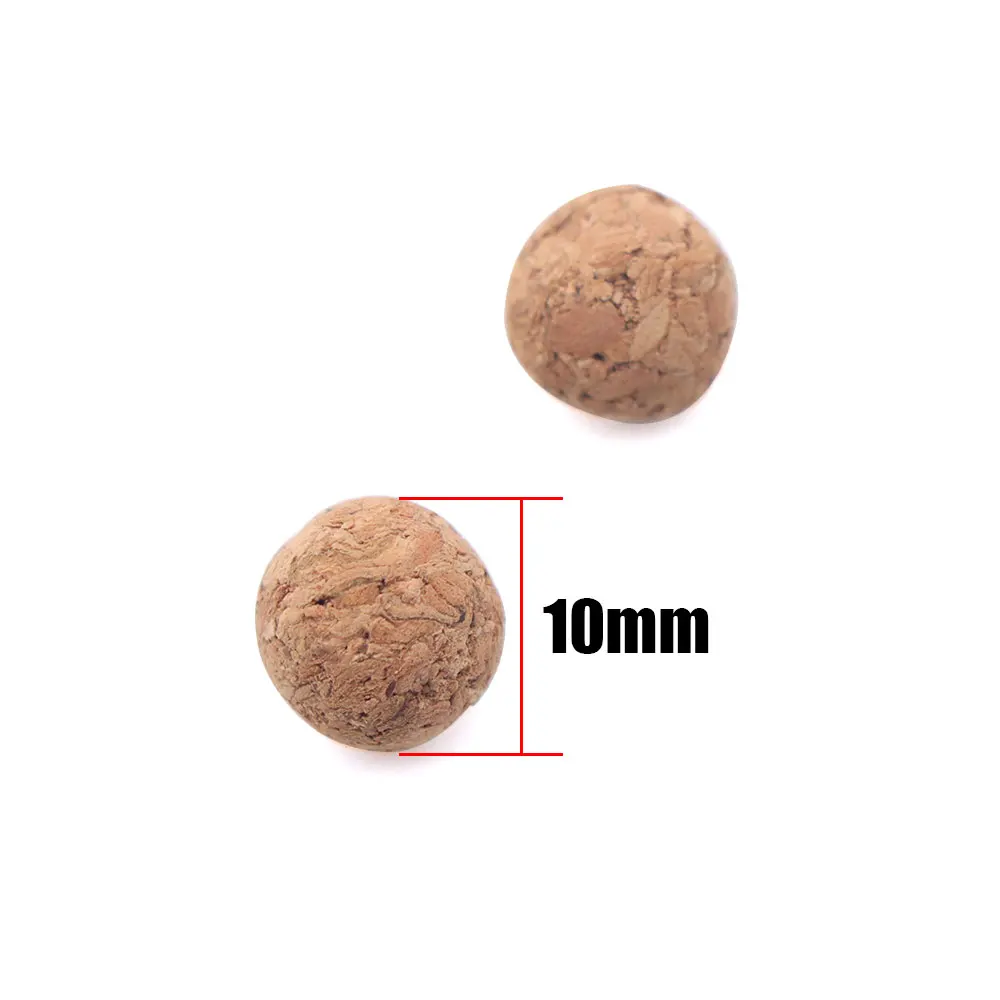 20pcs Carp Fishing Accessories Cork Ball 10mm Pop Up Boilie Fishing Bait Floating Method Feeder Hair Rig Fishing Tackle Lures