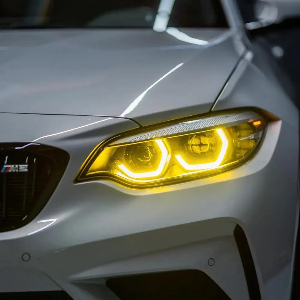Refit Day Light Yellow DRL LED Boards For BMW 2 Series F23 F22 M240i 230i M2 Angel Eyes Daytime Running Headlight Auto Parts