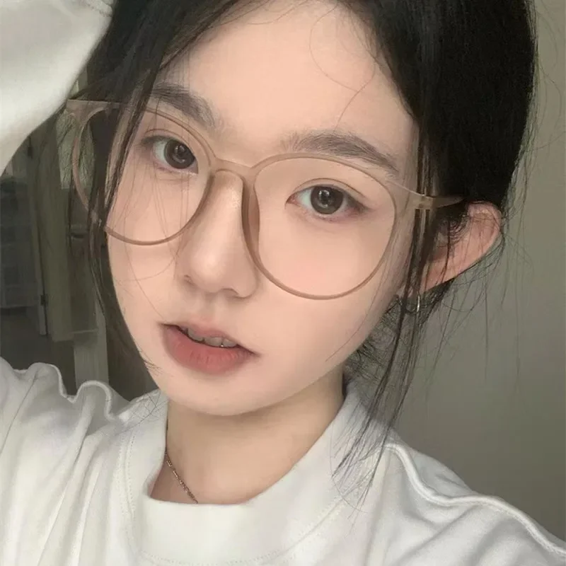 Matte Big Round Frame Anti-Blue Light 2025 Eye new Glasses Blue Light Blocking Computer Spectacles Eyeglasses Eyewear for Women Girls