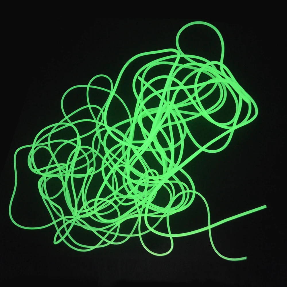 MNFT 5M Fishing Night Luminous Tube Green Soft Silicone Fishing Sleeves Fishing Rig Hook Line Glow Pipe Light fishing Tackle