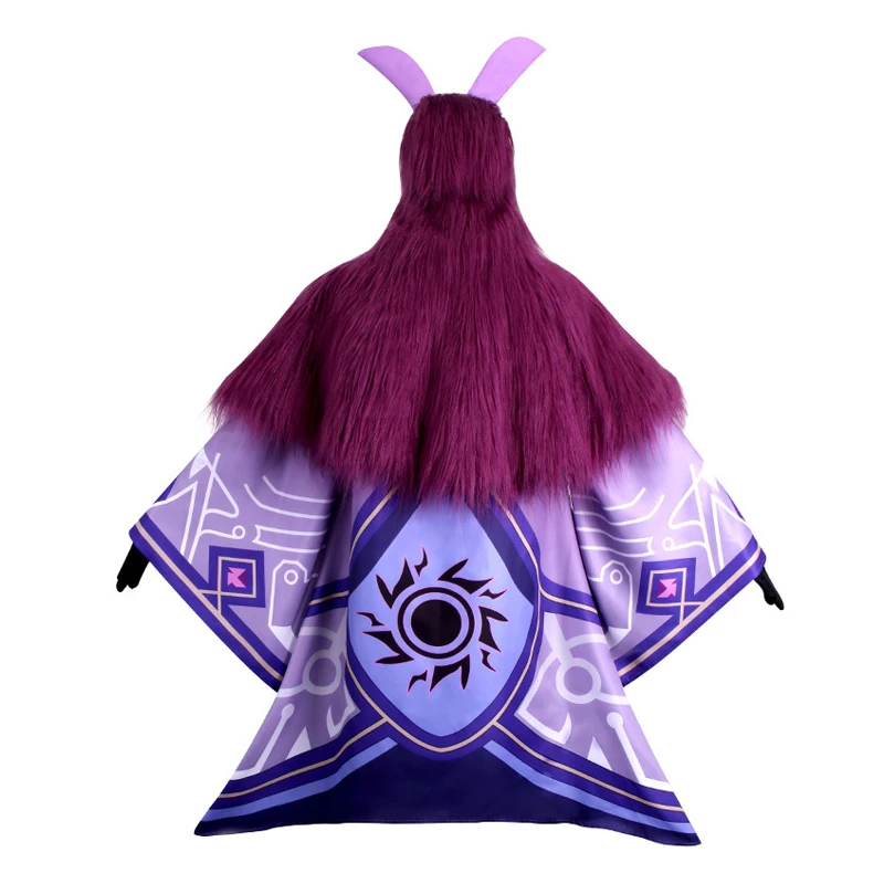 Game Abyss Mage Cosplay Costume Genshin Impact Water Ice Fire Thunder Attribute Outfit Halloween Carnival Cape Mask Gloves Props