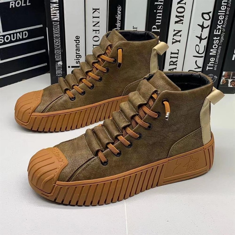2025 Autumn and Winter Men Increased Boots Lace-up Casual Board Shoes High Quality Outdoor Boot British Style New dh320680
