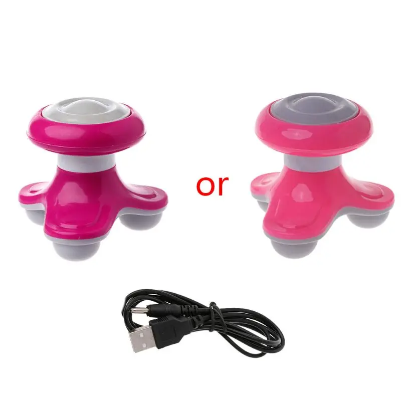 Triangle Shape USB Electric Handled Wave Vibrating Massager Mini Neck Massager Neck Back Head Massage Face Foot Massager New