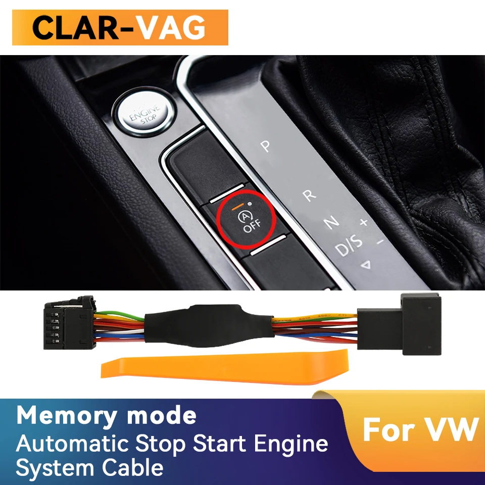 For VW Golf 7 7.5 Passat B8 T-roc Automatic Stop Start Engine System 2025 Off Device Control Sensor Plug Stop Cancel Cable new Memory Mod