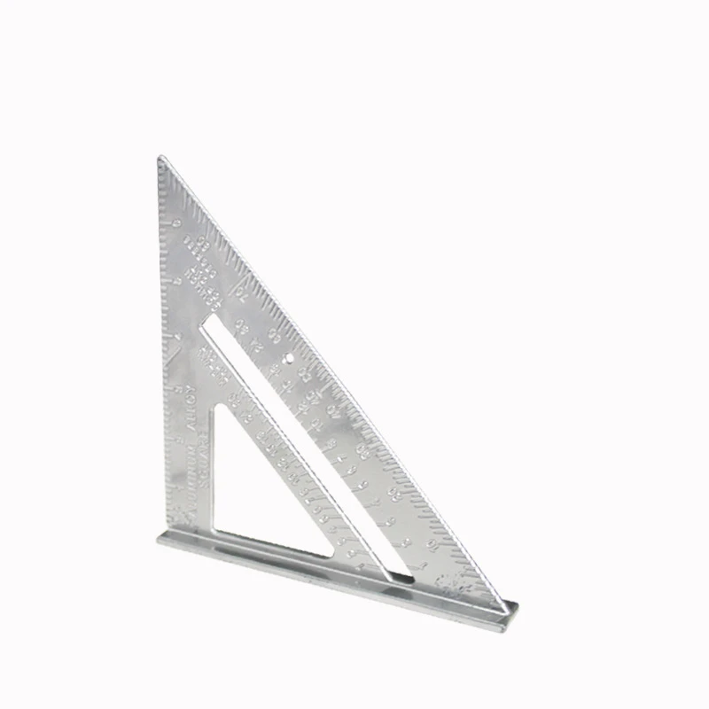 new Triangle Ruler 7Inch Measurement 2025 Tool Aluminium Alloy Carpenter Set Square Angle Woodworking Tools Try Square Triangular Metric