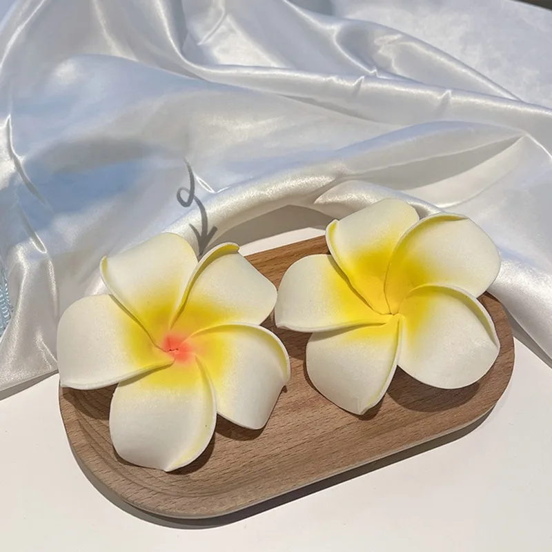 Plumeria Flower Hair Clips For Women Girls Hairpins Egg Flower Barrette Hawaiian Wedding Party Bag Hair Accessories Kids Girl