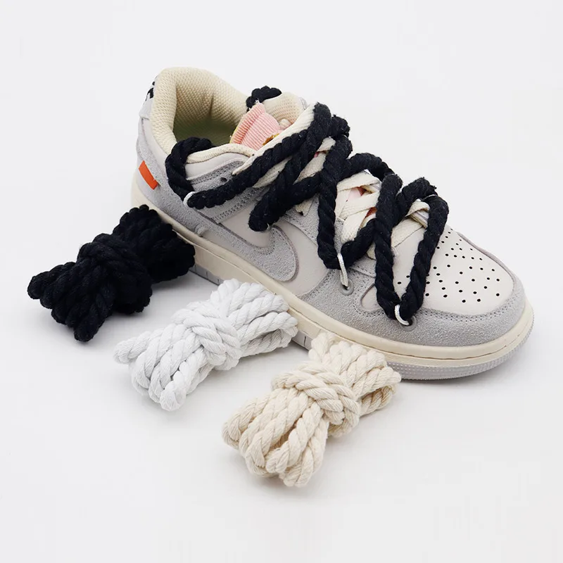 new 2025 Weiou Lace 7MM Durable Cord Spiral Round Rope Solid Color Polyester Tape Special Gift Shoe Decorative Object 120-180Cm Wholesale