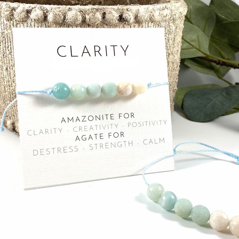 Natural ite new Agate Bracelet 2025 Clarity Bracelet ite Jewelry for Women Men Energy Healing Stretchy Bracelet Gift
