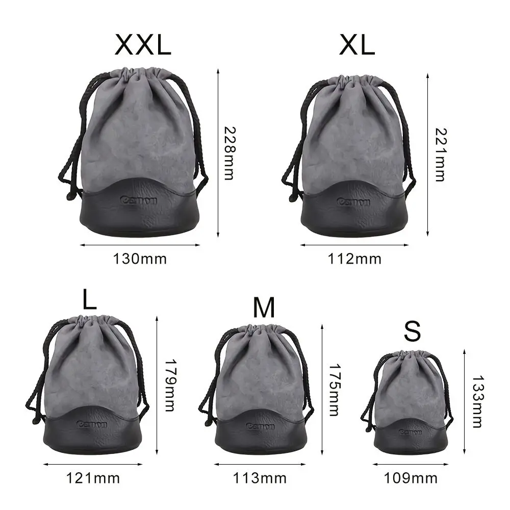 Portable Multi-functional DSLR Camera Waterproof Drawstring Pouch Photography Bag Camera Bag Lens Bag