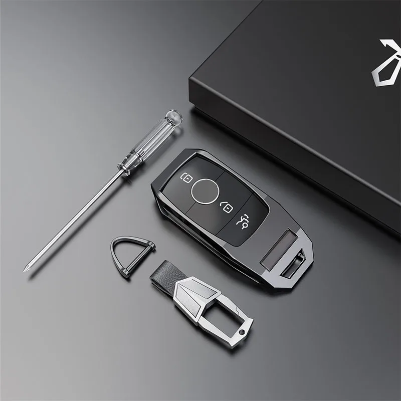 Zinc Alloy Car Key Case Cover for Mercedes Benz A B C E S G Class GlC CLE CLA CLS CLK GLB GLS SLK AMG W203 W211 W213 W204 W205