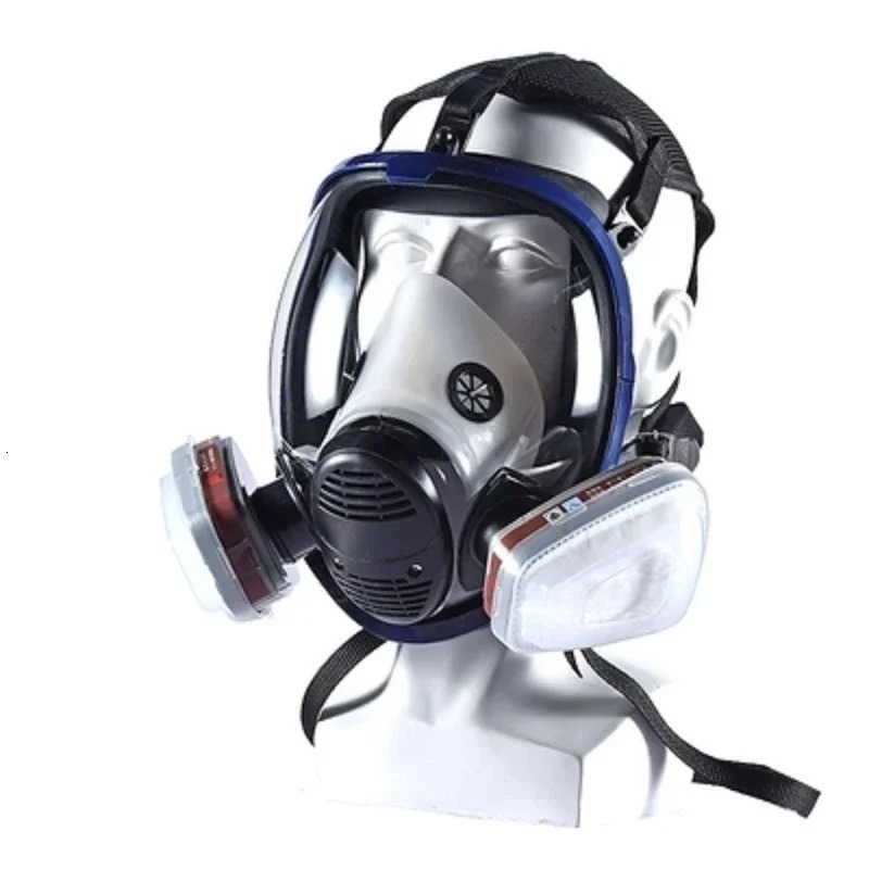 Chemical mask 6800 15/17 in 1 gas mask dust respirator paint insecticide spray silicone full face filter for laboratory welding 240515