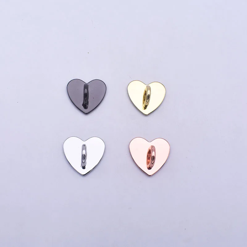 Kawaii Adhesive Metal Heart Phone Charm new Holder Mobile Phone Case Finger 2025 Ring Stand Hooks Buckle Charms Clasp Accessories String