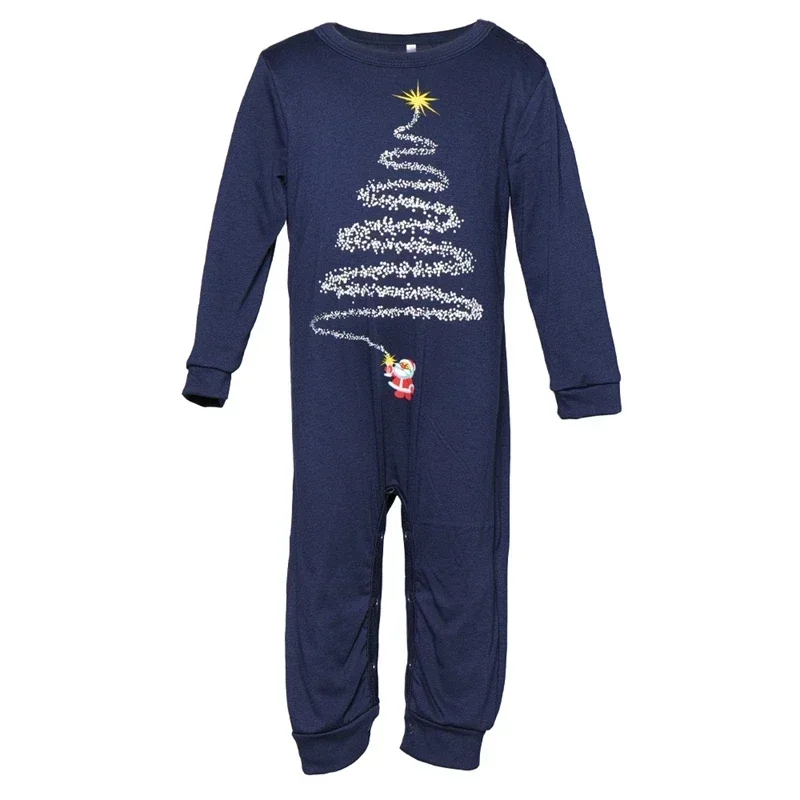 Christmas Family Matching Pajamas Set 2023 New Pattern Mother Father Kids 2 Pieces Suit Sleepwear Baby&Dog Romper Xmas Look Pjs