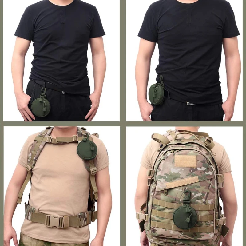 Tactical Wallet Pocket 1000D Military Accessory Bag Portable Mini Money Coin Pouch Keys Holder Waist Bag for Hunting Camping