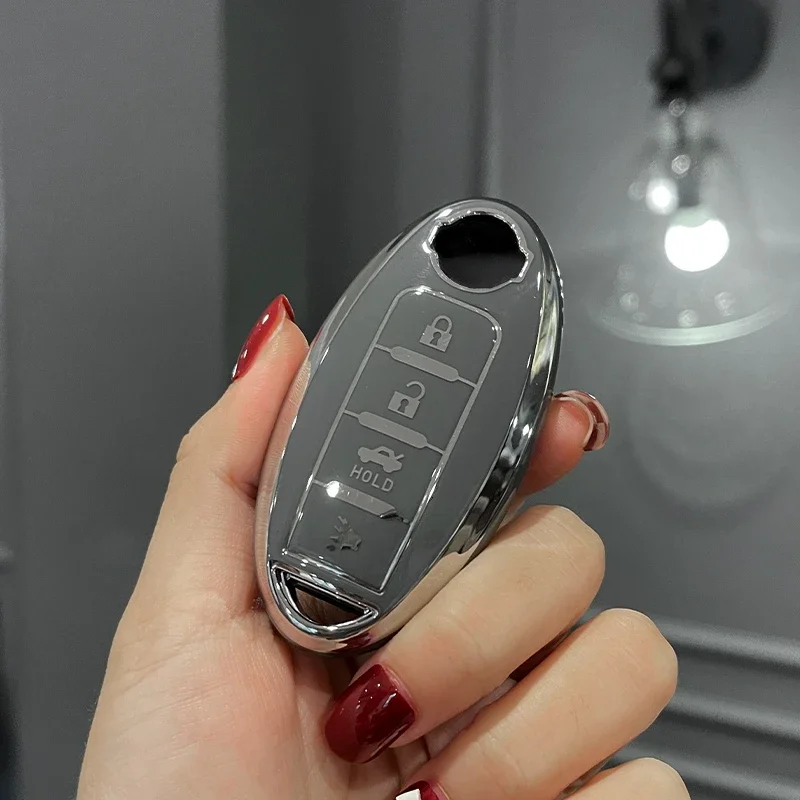 New Tpu Car Key Case Cover for Nissan new Leaf Micra Qashqai J11 J10 X Trail T32 Versa Note 2025 Patrol Infiniti Qx60 Qx30 Altima Maxima