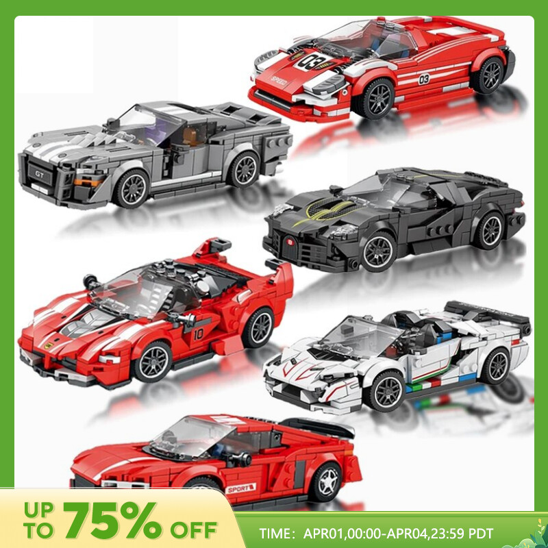 City Technical Speed Car Building Blocks Sport Racing Car Vehicles Assembled Bricks Toys Children Educational Toy Christmas Gift