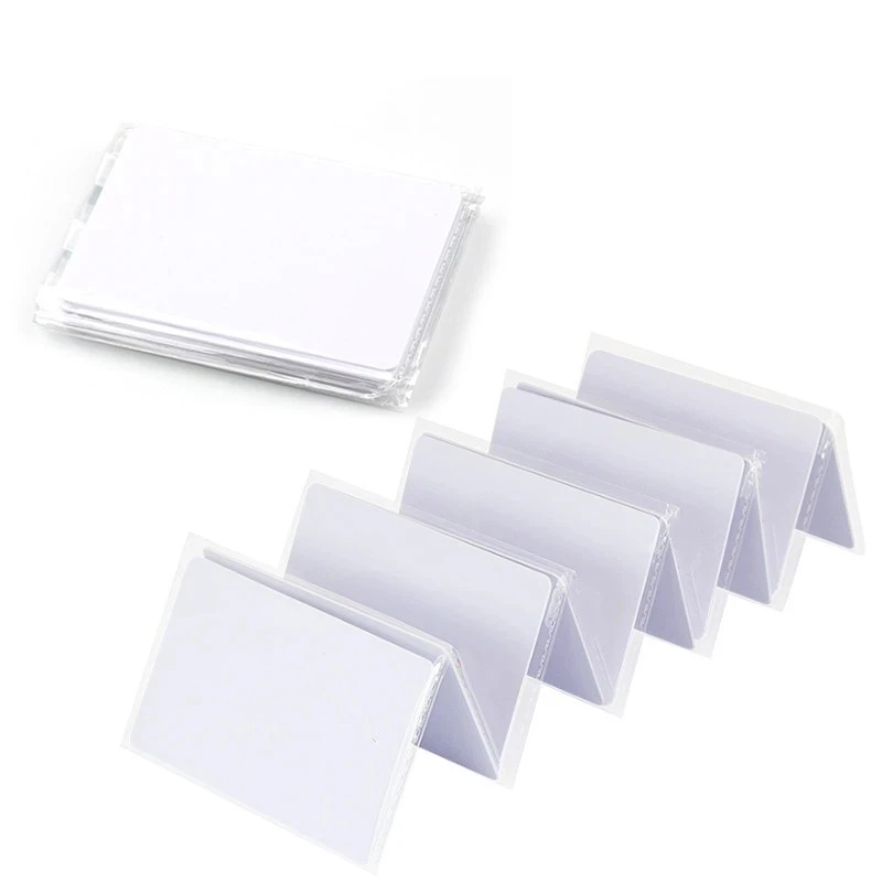 10Pcs Ntag216 NFC 13.56MHz RFID Smart Thin White Tag Card For All NFC Phones Fast Shipping
