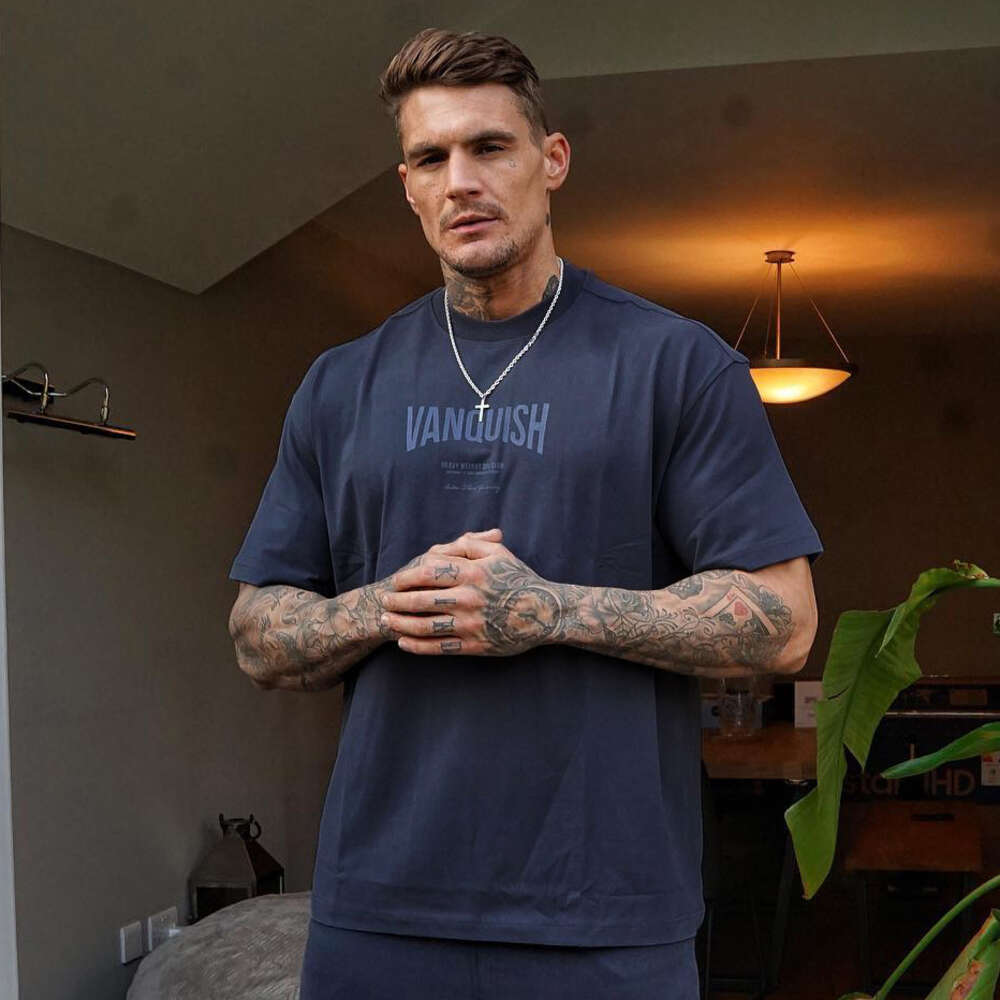 Summer New Style Gym Exercise Running Fallow T Shirt Loose 0-Neck Fashion Men Clothing Tops Men's Cotton Movement Short Sleeve M525 26