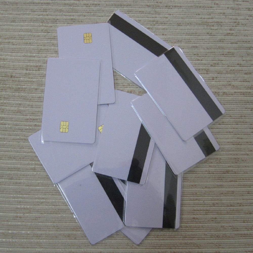 1/5/10 Pcs Sle4442 Chip Smart IC Blank PVC Card With 2750 OE Hi-Co Magnetic Stripe Works With All Standard Printers Inkjet Card