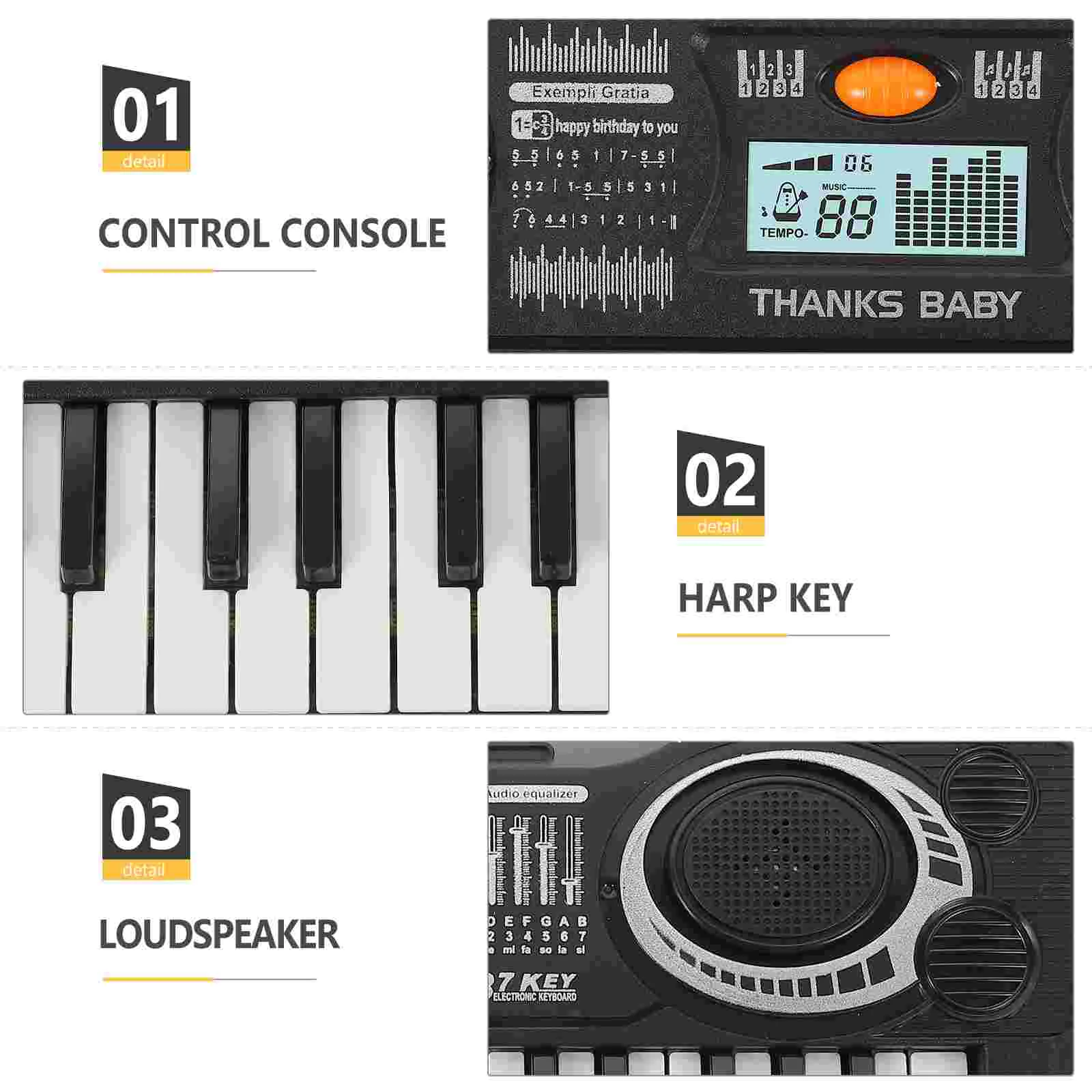 Keyboard Music Educational Toy Kids Toys Electronic Piano Musical Instruments 37Keys