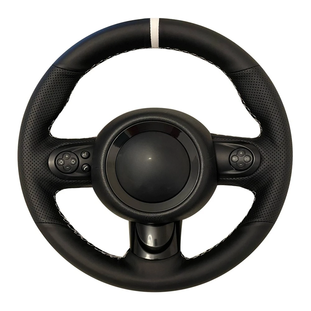 Braid DIY Car Steering Wheel Cover Anti-Slip Artificial Leather For Mini Cooper Hatchback R56/R57 Clubman Clubvan Coupe 3-Spoke