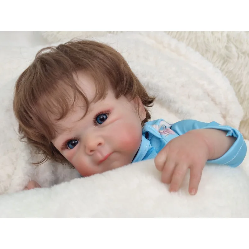 18 Inch Silicone Baby Reborn Dolls Real Lifelike Cute Eyes Opened Reborn Newborn Baby Doll Named Sum Girl Reborn Baby