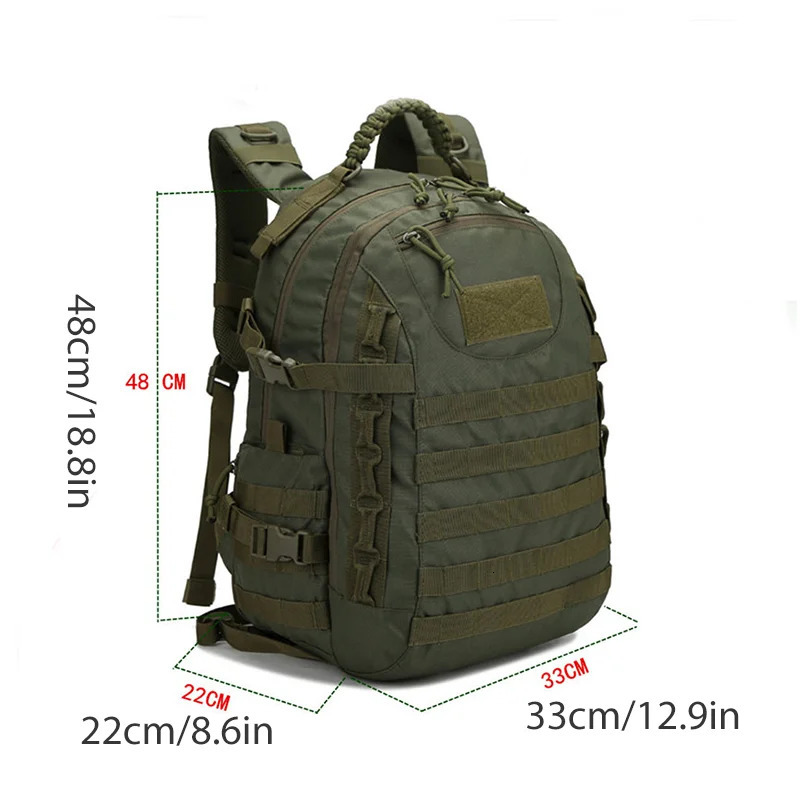 Rilibegan Polyester Backpack Waterproof Outdoor Army Fan Tactical Laser Dragon Egg 240520bj