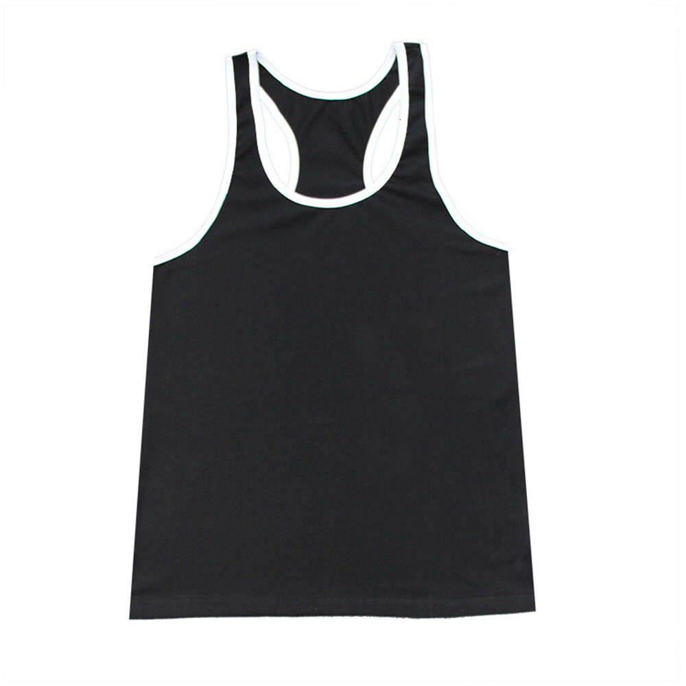 Men Tank Tops Summer Sleeveless T Shirt Casual Sports Fiess Basketball Vests Male Beach Vest Classic White Black Blue Tees M525 19