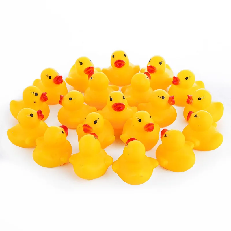 1PC Baby Bath Toys for Newborn 0-12 Month Gift 2025 Bathroom Mini Yellow Duck Bathing Playing Water Squeeze new Float Ducks Bath Toy