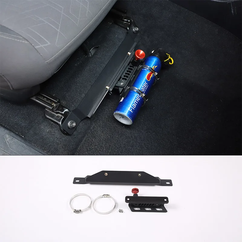 For Toyota Tacoma 2016-2022 Aluminum Alloy Car Seat Fire Extinguisher Bracket Multifunctional Fixed Bracket Accessories