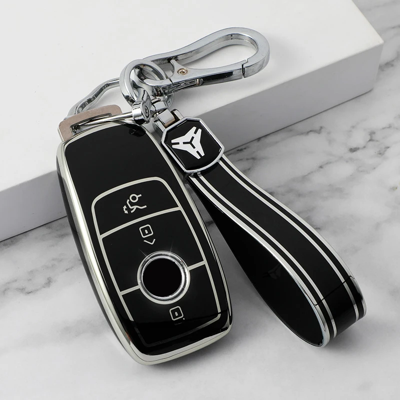 Shell Fob For Mercedes Benz A B C E S G GLB GLC GLE Class GLS new W177 W205 W213 W222 G63 X167 E200 E300 AMG TPU Car Key 2025 Cover Case