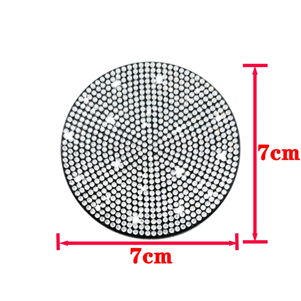 Dia Car Coaster Water Cup Slot Non-Slip Mat Silica Gel Pad Cup Holder Mat Gadget Bling new 2025 Waterproof Car Interior Accessories