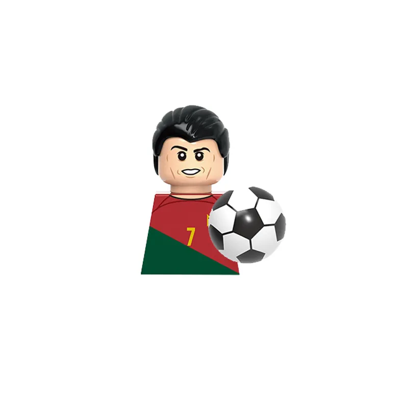 Sports Figures Series Football Player Assemble Model Small Particles Building Blocks Educational Toys For Childrens Boys Gifts