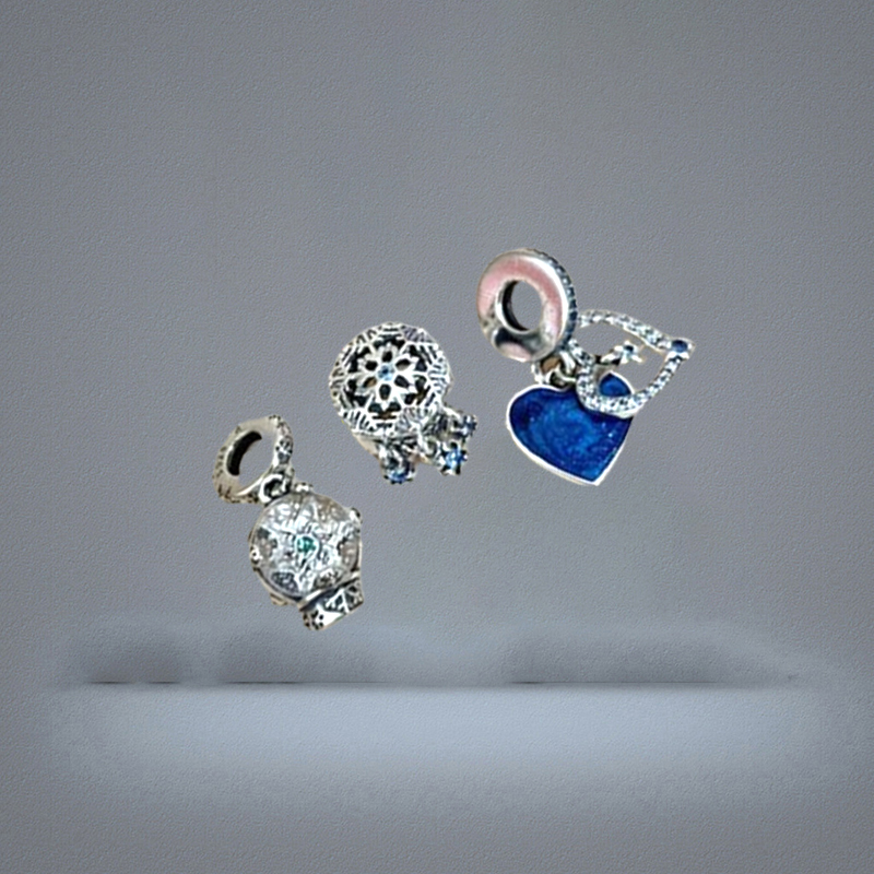 Band Rings Winter New 925 Silver High Quality Original 1 1 Blue Rectangle Three Stone Glitter Rings Women Jewelry Gift Fashio