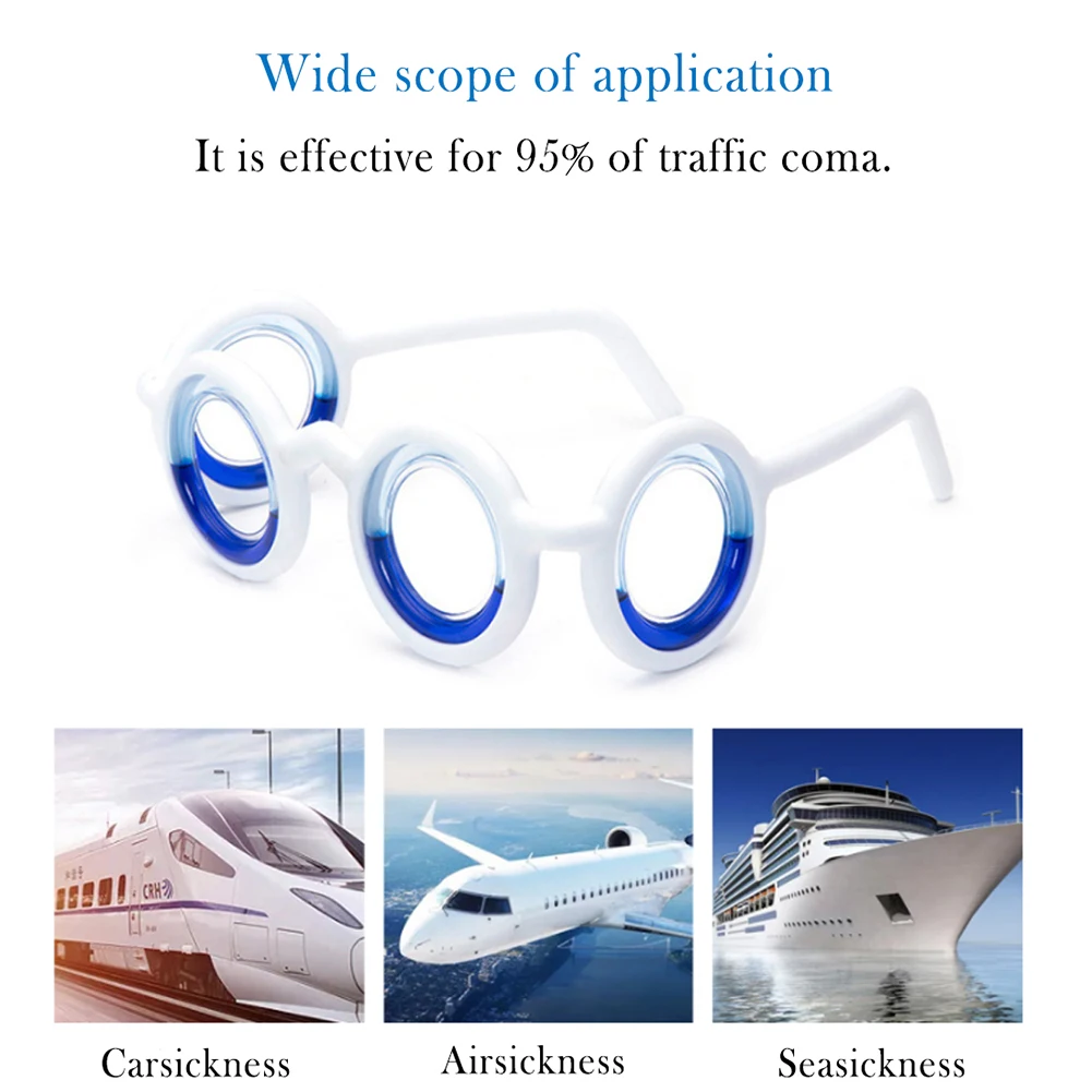 Anti-Sickness Without Lens Anti-carsick Foldable Travel Prevent Anti Dizzy Artificial Glasses