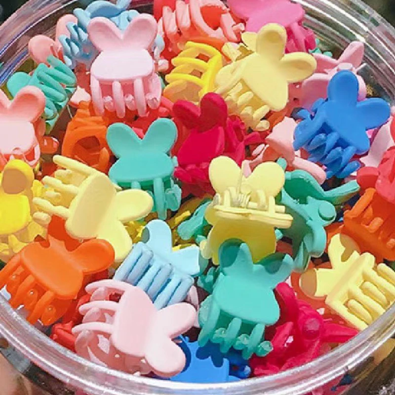 30Pcs/Bag Cute Colorful 2025 Girls Baby Heart Flower Crown Animals Colorful Hair Claws Sweet Hairpins Hair Clips Kid new Hair Accessories