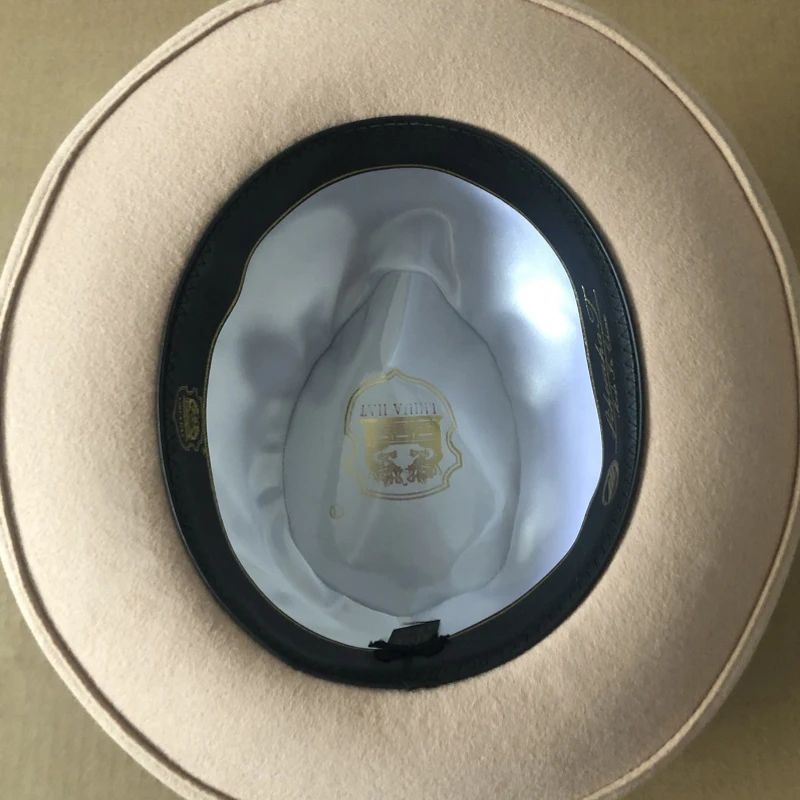 LIHUA Brand Fedora Hats for Men Women Australian Wool Felt Wide new Brim Hat , 2025 Thick Box Crushable Packable