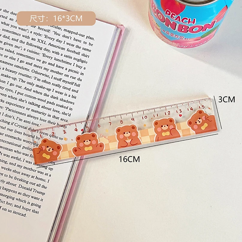 Cute Ruler School Supplies Kawaii Accessories 2025 15cm Drawing Tool Korean new Stationery Fournitures Scolaires Student Regla Ruler