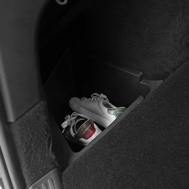 for Tesla Model Y Rear Trunk Left Right Side Storage Box 7 Seater Tidying Packet Bins Model Y 2023 5 Seats Interior Accessories
