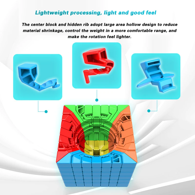 New Little Magic 7x7x7 M Cubing Speed 7x7 Magic Magnetic Cube Puzzle Professional Educational Toys For Kids Cubo Magico