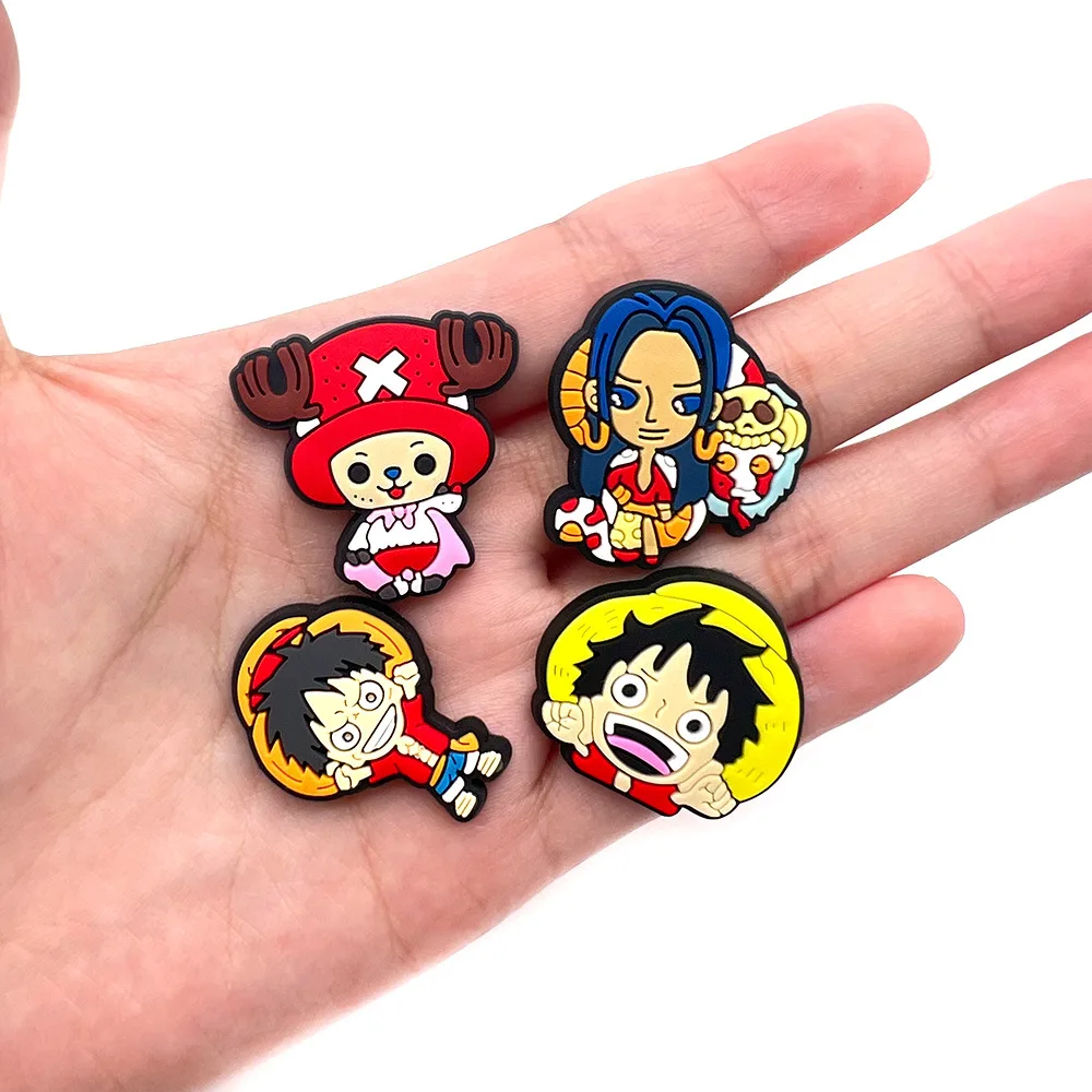 1pcs New One Piece Luffy series Croc Charms Designer for Shoe Charms Croc Accessories for Classic Clog Kids Gift Hot Sale