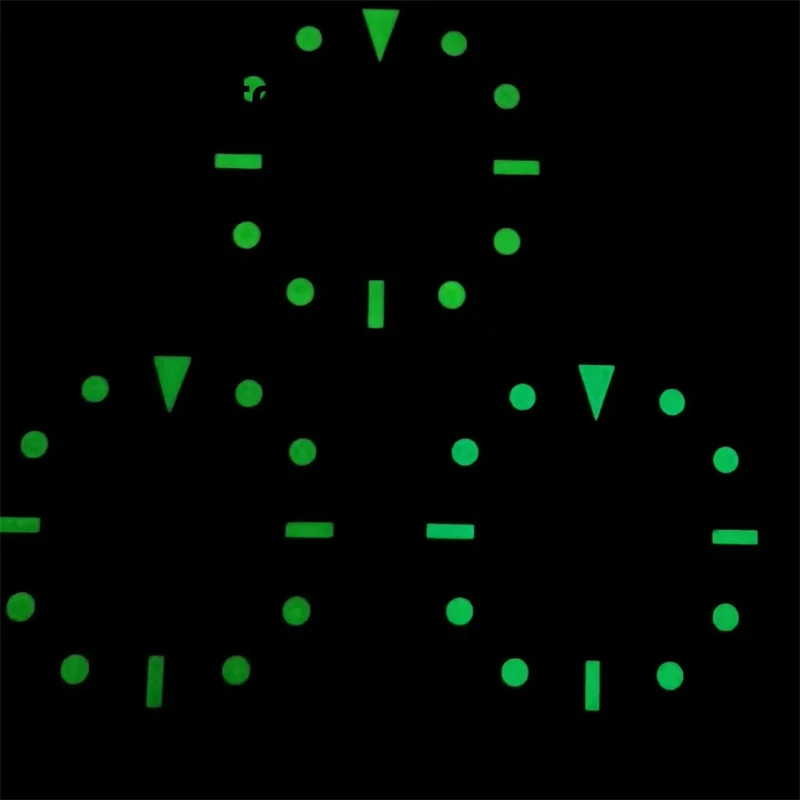 BLIGER 29mm dial Black gray Green Blue dial Green luminous Suitable for NH34 NH35 NH36 ETA 2824 PT5000 Miyota DG series movement