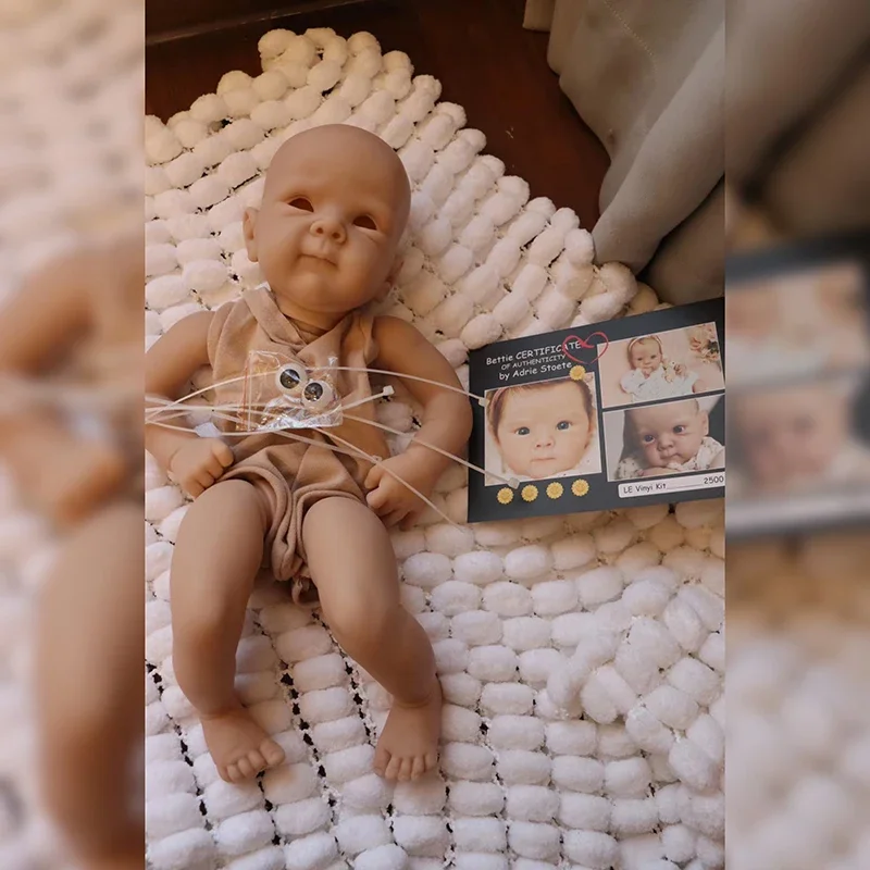 19inch 48cm Reborn Baby Kit Bettie New Mold Fresh Color Lifelike Soft Touch Reborn Unpainted Kit DIY Parts