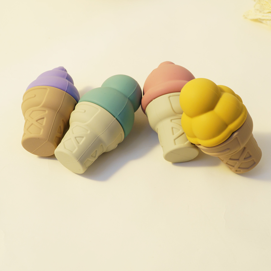 Kids new Soft Silicone 2025 Stacking Montessori Toys Stacker Blocks Early Educational Toys Newborn Teether Toy Game Accessories