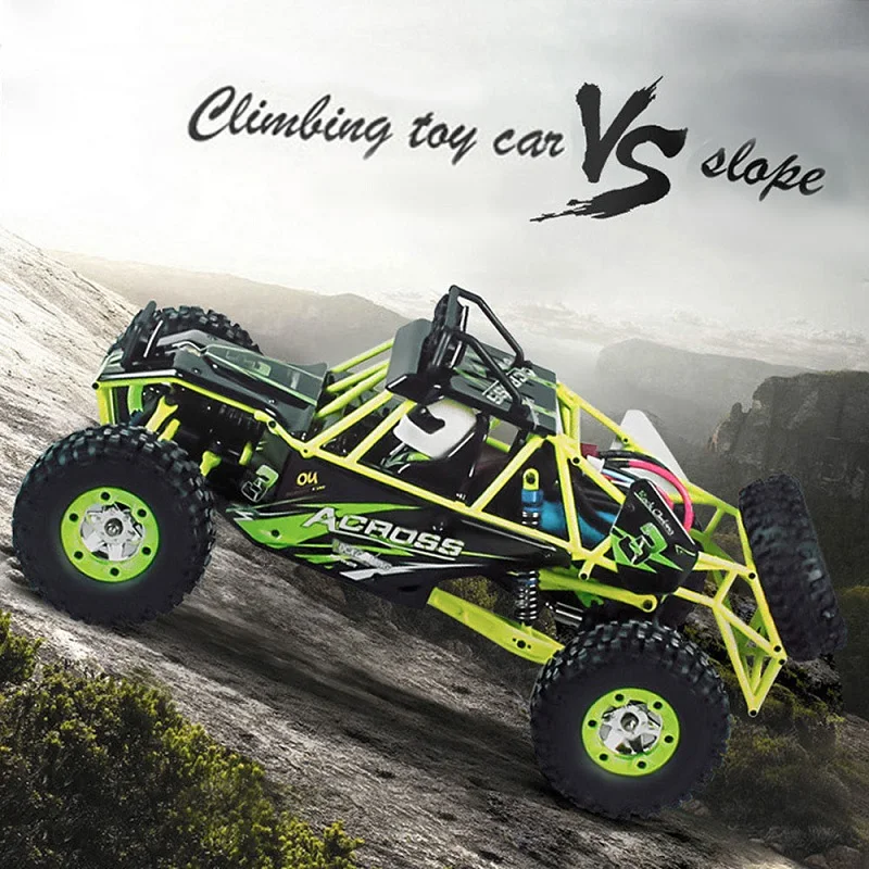 WLtoys 2.4G 12428 1/12 4WD RC Racing Car High Speed Off-Road Remote Control Alloy Climbing Truck With LED Light Toys Kids Gift