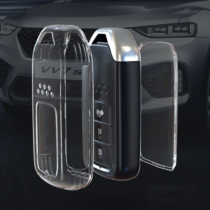 TPU Transparent Car Key Case new Cover for Honda Accord Civic CR-V Fit HR-V Pilot EX Crosstour Ridgeline Clarity 2025 Insight LX